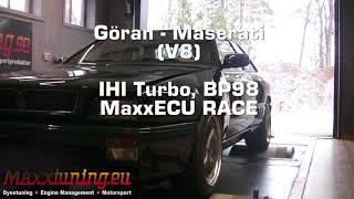 Mappning / Dynotuning MaxxECU RACE - 524WHP Maserati Ghibley GT (Maserati 3200) - Maxxtuning AB
