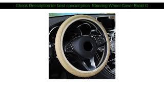 Steering Wheel Cover Braid On The Steering Wheel Cover Cubre Volante Auto Car Wheel Cover Car Acce