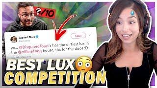 PROFESSIONAL LCS PLAYER RATES MY LUX ???? Aphromoo x Pokimane Duo!