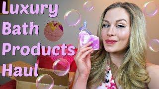 Luxury Bath Products Haul - Bathbombs, hand made soaps, sugar scrubs and more!