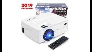 Pansonite Mini Portable Projector with 3000 Lux  and 50,000 Hour Lamp Life (White)