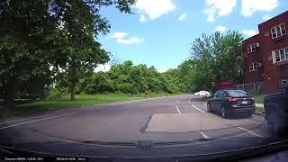 06-05-18 Right Escape - Collision Avoided - Black SUV Blows Stop Sign