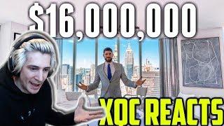 xQc Reacts to NYC Apartment Tour: $16 MILLION LUXURY APARTMENT by Erik Conover