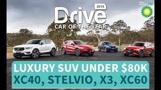 2018 Best Luxury SUV Under $80k, Volvo XC40, Alfa Romeo Stelvio, BMW X3, Volvo XC60