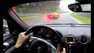 Counter-steering in the rain at Spa (part 1) - Porsche Boxster 987 240cv - highlights