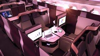 Qatar Airways A350 Qsuites from Frankfurt to Doha: world's best Business Class (AMAZING!)