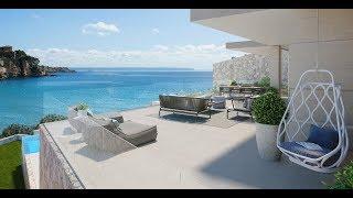 Newly built modern luxury penthouse with sea views and private pool - Luxury Villas Ibiza