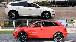 Volvo V60 Cross Country AWD vs Audi Q3 Quattro - 4x4 test on rollers
