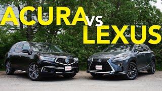 2019 Acura MDX vs Lexus RX Comparison: Which Luxury Crossover Does a Better Job?