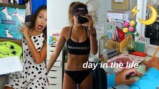 DAY IN THE LIFE OF A 17 YEAR OLD GIRL  I  huge pr unboxing + lifeguard ???