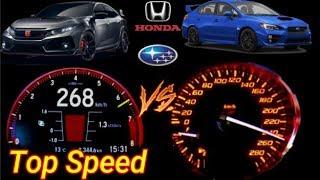 Subaru WRX STI (300hp) VS Honda Civic Type R (320hp) - Acceleration