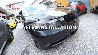 BMW E90 Pre LCI install E90 Angel Eyes Head Lamp Projector