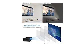 Portable Movie Projector 2500 Lux with LED Lamp Life