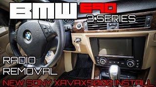 BMW E90 E92 E93 3 SERIES RADIO REMOVAL AND SONY XAVAX5000 INSTALL WITH HEATED SEAT RELOCATION