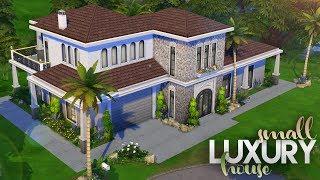 ONLY GET FAMOUS +  BASE GAME BUILD | Small Luxury House | The Sims 4 Speed Build