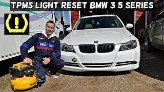 HOW TO RESET TMPS LIGHT ON BMW E90 E91 E92 E93 E60 E61. TIRE PRESSURE LIGHT