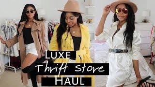 LUXE LIFE THRIFT STORE HAUL 2019|Try-on| Look luxurious in clothes from the thrift store! | Nija Sym