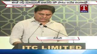Minister KTR Launches ITC Kohenur Luxury Hotel In Madhapur | Hyderabad | T News live Telugu
