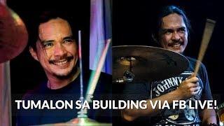 Miyembro ng bandang Razorback Brian Velasco TUMALON sa BUILDING via FB Live Stream! PATAY!