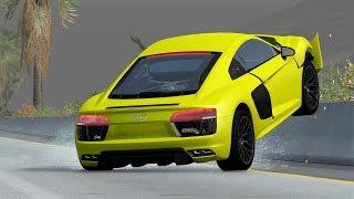 Aquaplanning Car Crashes Compilation - BeamNG.Drive | BeamNG.TV